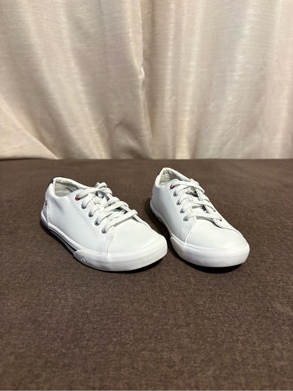 Sperry White Kids' Low-Top Canvas Sneakers